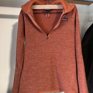 Patagonia Rust Quarter-Zip Fleece